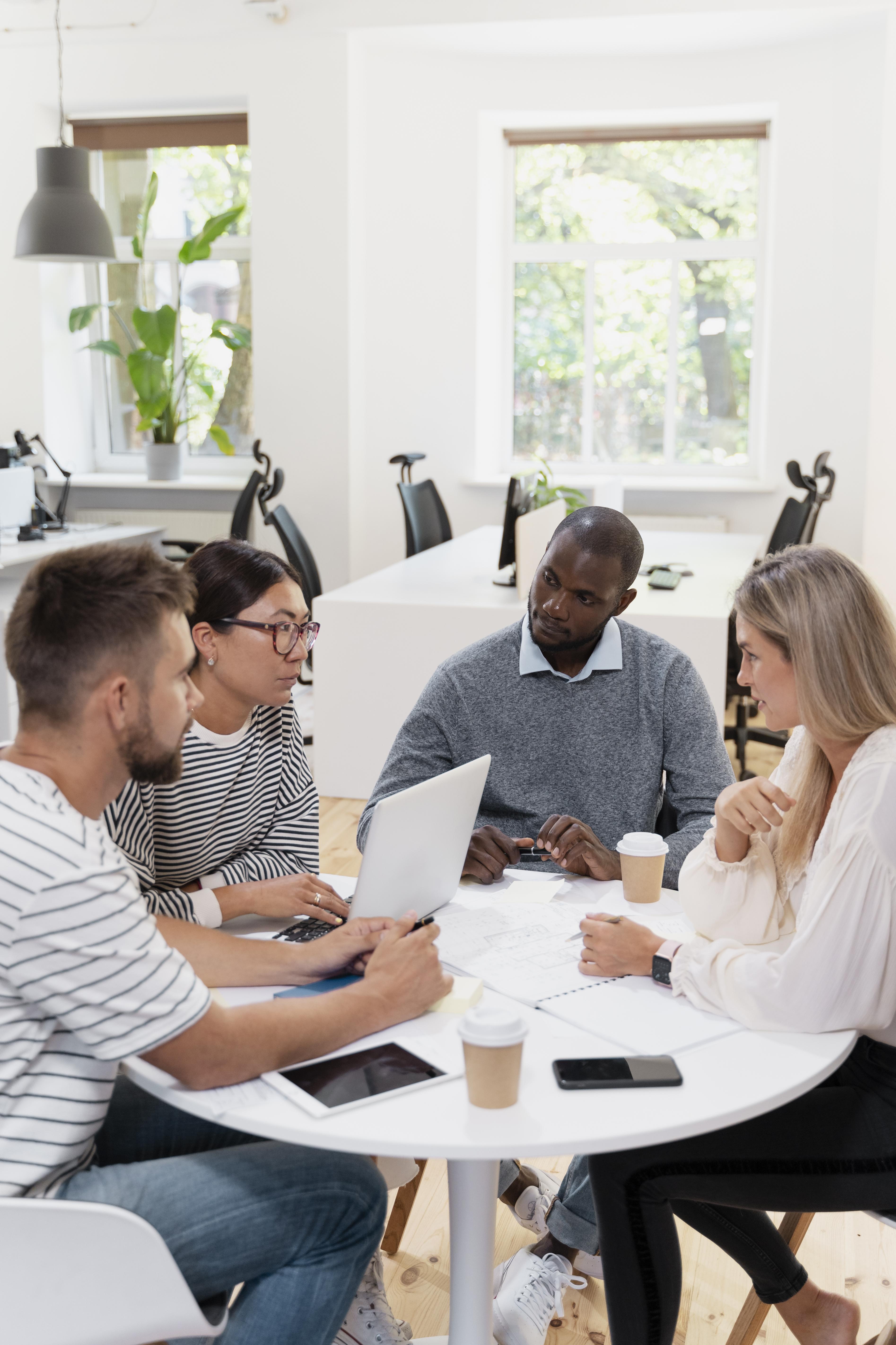 The Hyper Expert team in a meeting